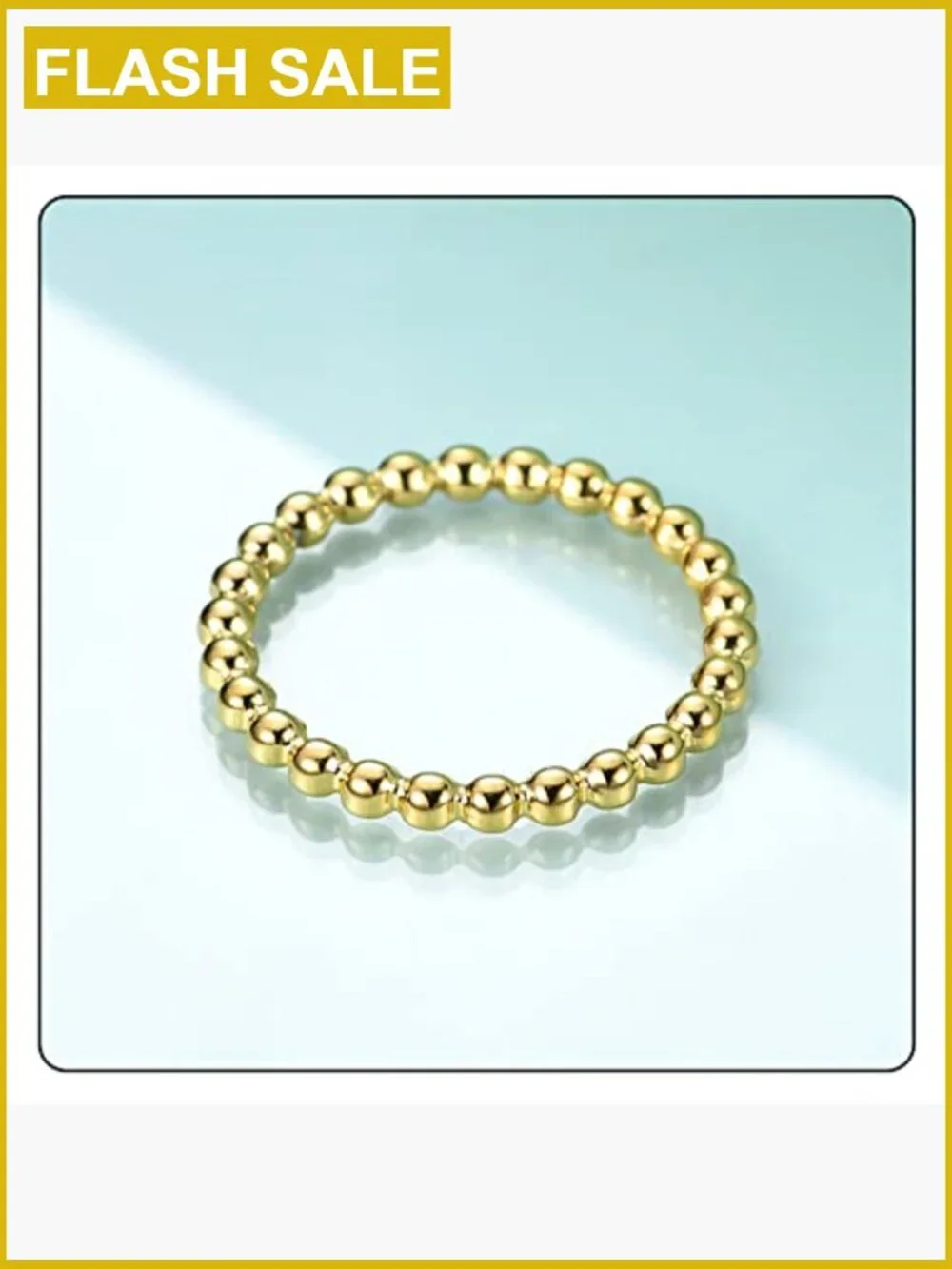 Stacking Ring Stainless Steel 2MM Bead Ring Fashion Jewelry